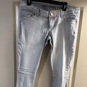 Express jean legging size 12 color gray